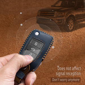 Housse de clé Atlas 2022, 2+1 boutons, porte-clés en cuir, housse de protection pour télécommande, Funda Para Llave pour Volkswagen - Product Image 3