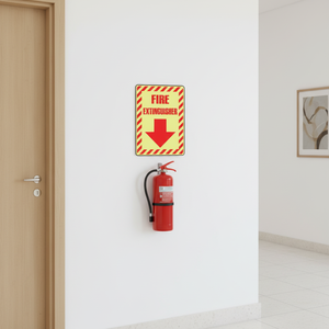 Letrero Fotoluminiscente Personalizado, Adhesivo Fotoluminiscente y Letrero Fluorescente para Extintor de Incendios para Seguridad - Product Image 4
