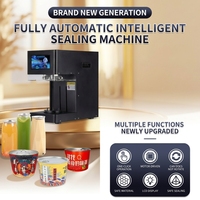Scelleuse de gobelets et de couvercles commerciale entièrement automatique, électrique, intelligente, à écran tactile, avec couvercle en plastique pour bouteilles