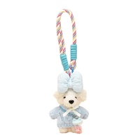 En gros, mini porte-clés ours en peluche mignon de style coréen, pendentif en corde d'escalade, breloques décoratives pour sacs, pochettes et coques de téléphone