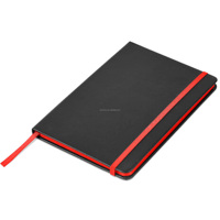 Journal ligné en papier épais de qualité supérieure A5 cahier à couverture rigide noir pour l'école à la maison de bureau