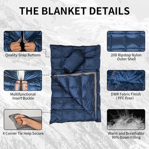 Couverture de camping en nylon recyclé écologique lavable en machine, séchage rapide, évacuation de l'humidité, pour toutes les activités de plein air par tous les temps - Product Image 5