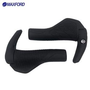 MAXFORD poignées de <span class=keywords><strong>VTT</strong></span> en caoutchouc <span class=keywords><strong>vtt</strong></span> anti-dérapant poignées d'étau de klaxon de vélo poignée en caoutchouc TPR poignées de cyclisme accessoires de vélo - Product Image 1