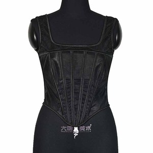 Top Corset Chic à Col Carré Sans Manches en Maille Transparente avec Armatures pour Sculpter la Taille – Idéal pour les Séances Photo de Mode Estivale - Product Image 2