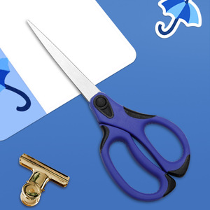 Stainless Steel Craft Scissors Straight Head Blue Black Red Black Large Small Home Office Use - Product Image 4