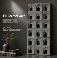 Panneau mural extérieur 3D moderne en PU, autocollant, imperméable, pour la décoration de cloisons intérieures domestiques