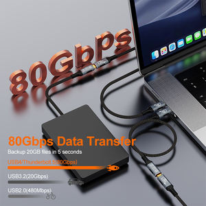 Кабель-удлинитель A393-7 16K Type-C <span class=keywords><strong>USB</strong></span> 4.0 (штекер-гнездо), 240 Вт PD, 80 Гбит/с, Thunderbolt 5, для зарядки и передачи данных, 8K, ПВХ, для ноутбуков - Product Image 5