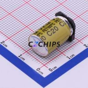 ตัวเก็บประจุอิเล็กโทรไลต์อะลูมิเนียมแบบ SMD รุ่น VKME1651J331MV, ขนาด D10xL16.5 มม. 330uF 20% 63V 1.58A-100kHz - Product Image 2