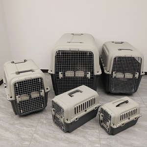 Çok boyutu evcil hayvan kafesi kediler köpekler taşıma kutusu basınca dayanıklı ve nefes Pet konsinye köpek kafes taşıma kutusu ile kasnak - Product Image 3