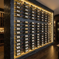 Porte-bouteilles mural en métal, minimaliste et moderne, pour la maison, le bar, la cuisine, la cave à vin