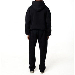 Sudadera con Capucha de Felpa Francesa de Primera Calidad con Logotipo Personalizado, Sudadera Informal de Doble Capa de 320 g/m², Sudadera Corta Extra Grande - Product Image 5