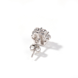 UWIN Sparkle Bling Cluster CZ Flower Shape <strong>Earrings</strong> Stud Screw <strong>Back</strong> Jubliee <strong>Earrings</strong> for Women - Product Image 2