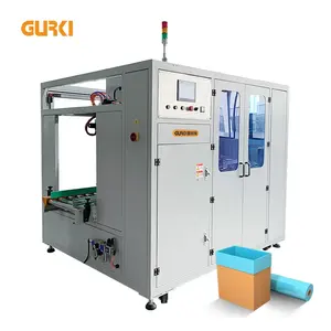 Tự động Hộp lót polybag trong hộp túi nhà sản xuất Poly bagmaker Túi đóng bao inserter máy đóng gói