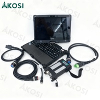 Pour l'outil technique premium VOCOM II VCADS PRO Vocom 2 d'origine avec PTT 2.8.241 VOCOM 2 88894000 + ordinateur portable Getac V110