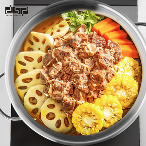 Dsp Dansong 304 Stainless Steel Soup <b>Pot</b> 28Cm Induction Compatible Cookware <b>Set</b> - Product Image 3