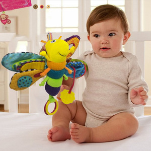 Anneaux empilables en peluche personnalisés en forme de <span class=keywords><strong>luciole</strong></span>, doux et sûrs, jouets <span class=keywords><strong>pour</strong></span> bébés et tout-petits avec rembourrage en coton PP, jouet éducatif doux - Product Image 5