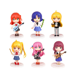 Vente en gros de 6 pièces/ensemble de figurines en PVC de l'anime BOCCHI the ROCK, décorations de bureau, modèle de figurine d'action - Product Image 5