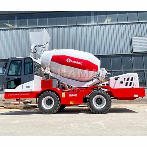 Camion malaxeur autochargeur HAMAC, malaxeur à béton mobile de 3,5 m³ avec pompe, moteur Yuchai 4105 - Product Image 4