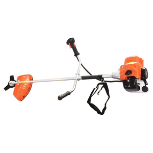 Débroussailleuse thermique industrielle 52 cm³ à essence, robuste, avec lame métallique et accessoire coupe-bordures, 2 temps - Product Image 1