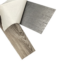 Vinyle de PVC de 2mm 3mm parquetant le dos sec ou auto-adhésif LVT pour d'intérieur