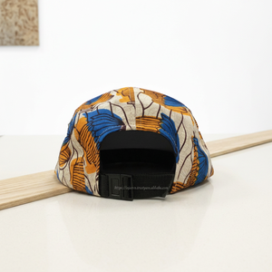 Casquette Snapback Camper en gros, 7 panneaux, avec patch en cuir, structurée, profil moyen, œillets, visière plate, bande anti-transpiration, pour l'extérieur - Product Image 2