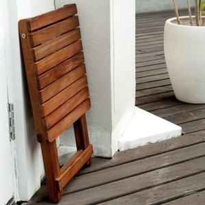 <span class=keywords><strong>Mesa</strong></span> Lateral Plegable de Madera de Abeto Resistente a la Intemperie, Diseño Nuevo, <span class=keywords><strong>Mesa</strong></span> Portátil para Exteriores, Jardín, Patio y Terraza - Product Image 4