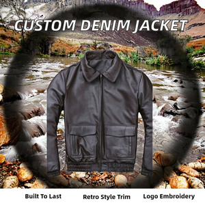 Chaqueta de Mezclilla y Cuero Unisex de Alta Calidad Personalizable, 100% Algodón, Estilo Casual, Invierno, Impermeable, con Capucha, Logotipo Bordado, OEM - Product Image 2