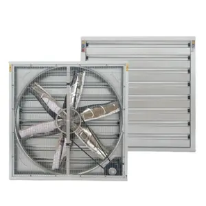 50 Inch 39000cfm Wall Mount Square Heavy Duty Industrial Exhaust Fan For Warehouse Greenhouse And Poultry Farm
