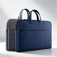 Porte-documents d'affaires pour homme en Oxford imperméable |   Sac à main pour ordinateur portable grande capacité pour le bureau et les voyages |   Logo personnalisé en gros