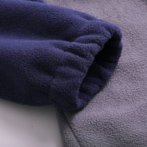 T-Shirt oversize Vintage da <span class=keywords><strong>uomo</strong></span> in tinta unita <span class=keywords><strong>senza</strong></span> <span class=keywords><strong>cappuccio</strong></span> Pullover a maniche lunghe <span class=keywords><strong>felpe</strong></span> con mezza cerniera per uomini alti - Product Image 2