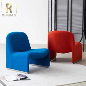 โซฟาเดี่ยวสไตล์นอร์ดิกน้ำหนักเบา,เก้าอี้ไวนิลหรูหราเก้าอี้ห้องนั่งเล่นเก้าอี้โซฟาออกแบบ<span class=keywords><strong>เน็ต</strong></span>ไอดอล - Product Image 5