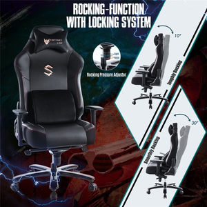 VANBOW Meilleures marques <span class=keywords><strong>Chaise</strong></span> de jeu Techni Sport confortable, pivotante inclinable avec options de massage rotatives pour les grands - Product Image 4