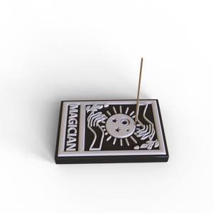 Losa de adivinación de cerámica cuadrada de diseño personalizado a granel, soporte de captura de cenizas, bandeja, plato de porcelana, tarot, quemador de palo de incienso <span class=keywords><strong>mago</strong></span> - Product Image 4