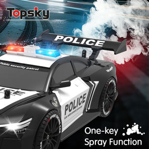 Auto della <span class=keywords><strong>Polizia</strong></span> Telecomandata Elettrica in Scala 1:16 ad Alta Velocità con Spruzzo d'Acqua e Luci, Giocattolo per Ragazzi - Product Image 5