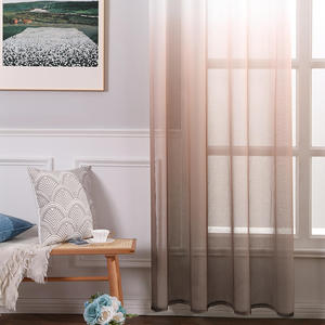Innermor Rideau transparent décoratif en voile de couleur dégradée <span class=keywords><strong>avec</strong></span> <span class=keywords><strong>oeillets</strong></span> pour le salon - Product Image 4