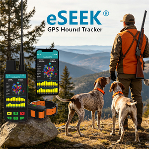 Localizador GPS para Perros de Caza - VHF/4G Modo Dual, Alcance de 15KM, Seguimiento de 20 Perros, Luz de Búsqueda Nocturna, ESEEK YX04/GD03, Android en Tiempo Real - Product Image 1