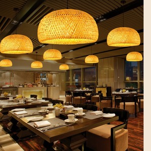 Lampe japonaise en bambou pour hot <span class=keywords><strong>pot</strong></span> lustre de salon de thé zen chinois pour restaurant d'Asie du Sud-Est, hôtel, installation suspendue chez l'habitant - Product Image 3