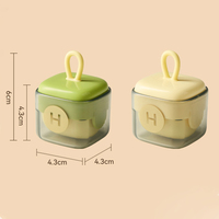Manueller wasch barer Tierhaarent ferner von Cream & Mint mit Silikon griff Mini Square für Tierhalter