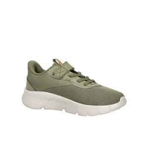 Sneakers Puma per Bambini Verde Oliva con Striscia Arancione, Chiusura in Velcro, Suola Chunky, Scarpe da Corsa - Product Image 6