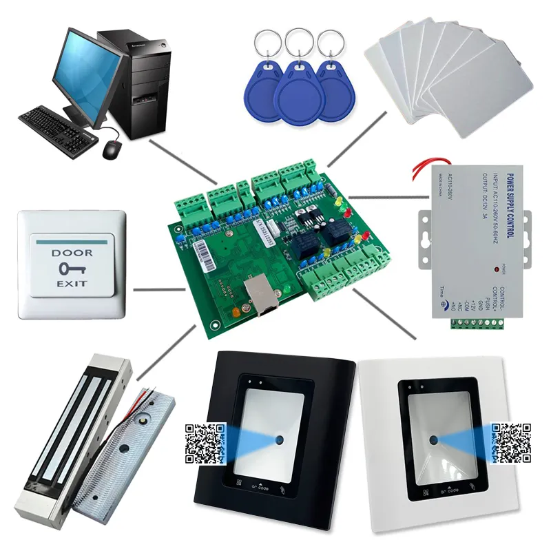 Access Control Qr Code RFID Card Reader Wg26/34  RS232  RS485  TCP-IP 2D Qr Code Scanner