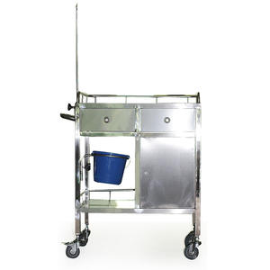 Modern Design Stainless Steel Ambulance Dressing <b>Trolley</b> Metal Medicine <b>Delivery</b> Cart Handcart for Hotels and Hospitals - Product Image 2