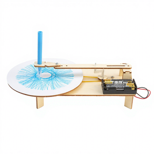 Kit STEM de Plotter Eléctrico de Madera para Niños, Robot de Dibujo Automático, Juguete Educativo de Ciencia, Experimento de Ensamblaje 3D para <span class=keywords><strong>Ingenieros</strong></span> - Product Image 1