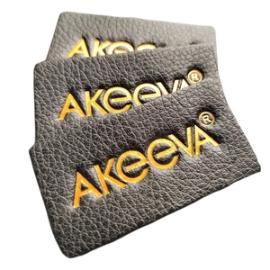 Custom Personalized Embossed Logo <strong>Jeans</strong> Genuine Leather Patch Leather <strong>Label</strong> and Tags for Garment Bags Shoes Top OEM Customized - Product Image 1