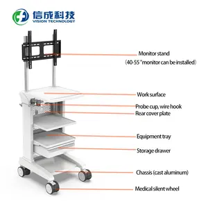 Best seller Endoscopic cart Best seller Medical equipment four-wheeled cart