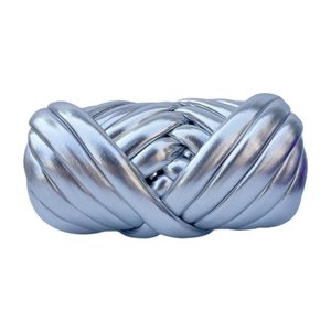 Hilo de Cuero Metálico Brillante de 250g, 2.5cm, para Tejer a Mano, Crochet, Trenzado y Tubular - Product Image 1