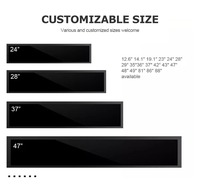 Nouvel écran LCD ultra-large de 37 pouces avec interface USB et haut-parleur intégré pour une utilisation sur ordinateur de bureau dans les applications industrielles