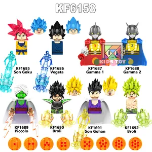 Kartun merek Kopf Anime DBZ figur naga bromi Son Goku bola Gohan batu bata Mini blok bangunan mainan Juguetes