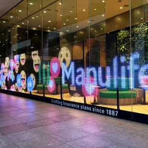 Écran d'affichage vidéo mural LED transparent pour commerce libre-service Lionled P10, taille et forme personnalisables, haute luminosité, <span class=keywords><strong>longue</strong></span> durée de vie - Product Image 2