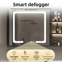 Meuble-lavabo mural de salle de bain moderne en bois massif de luxe