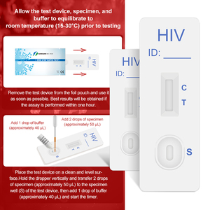 ISO 인증 의료 개인 관리 원스텝 <span class=keywords><strong>HIV</strong></span> 검사기 빠른 <span class=keywords><strong>HIV</strong></span> 혈액 검사 키트 - Product Image 4